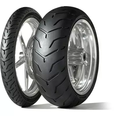 Dunlop D407 WWW 180/65B16 81H TL Re. Harley-Davidson (Wide Whitewall) - MP CUSTOM-TOURING RENKAAT - 544-637834 - 1