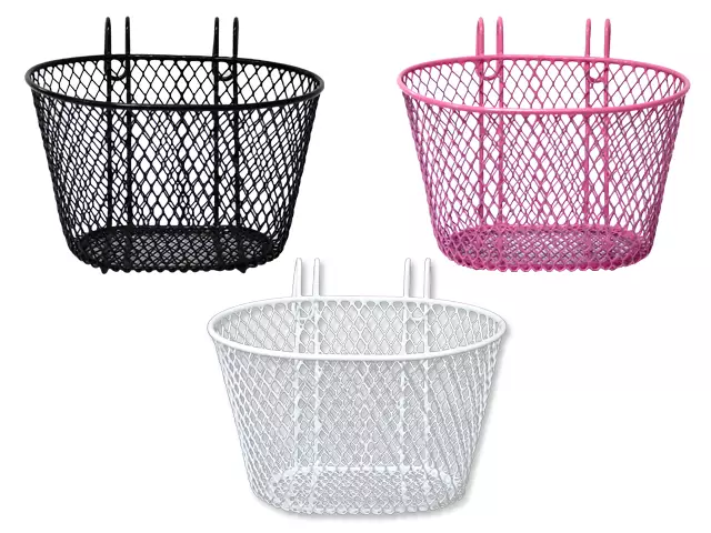 ETUKORI LASTEN CAVO 12-16 ", 15KPL LAJITELMA, VALKOINEN/PINKKI/MUSTA - POLKUPYÖRÄN TAVARAKORIT - 48-704 - 1