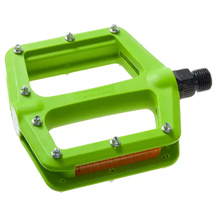 Poljin 9/16" cavo mtb/bmx, polyamidi limenvihreä, vaihdettavat nastat, sis 10 kp - POLKUPYÖRÄN POLKIMET - 47-144 - 1