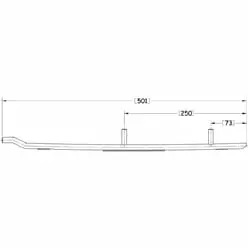 Sno-X Ohjauskisko Sport 75° - MK OHJAUSRAUDAT - 88-1844 - 1