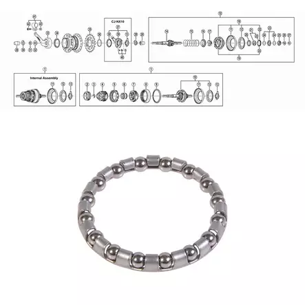 Shimano Nexus, Kuularengas B - Kuulakehät - 64235 - 2