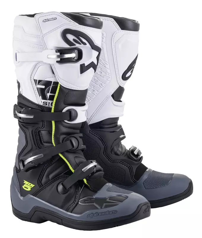 Alpinestars Ajosaapas Tech 5 Musta/Valkoinen/Harmaa - MP AJOSAAPPAAT - AF0002025 - 4
