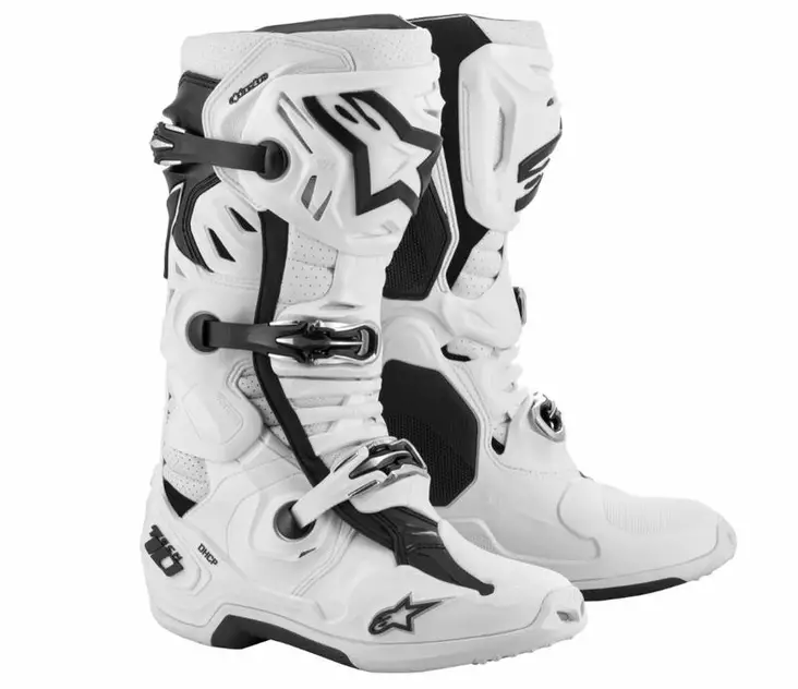Alpinestars Saapas Tech 10 Vented Valkoinen 40,5 - CROSSIKENGÄT - 695-2010520-20-405 - 4