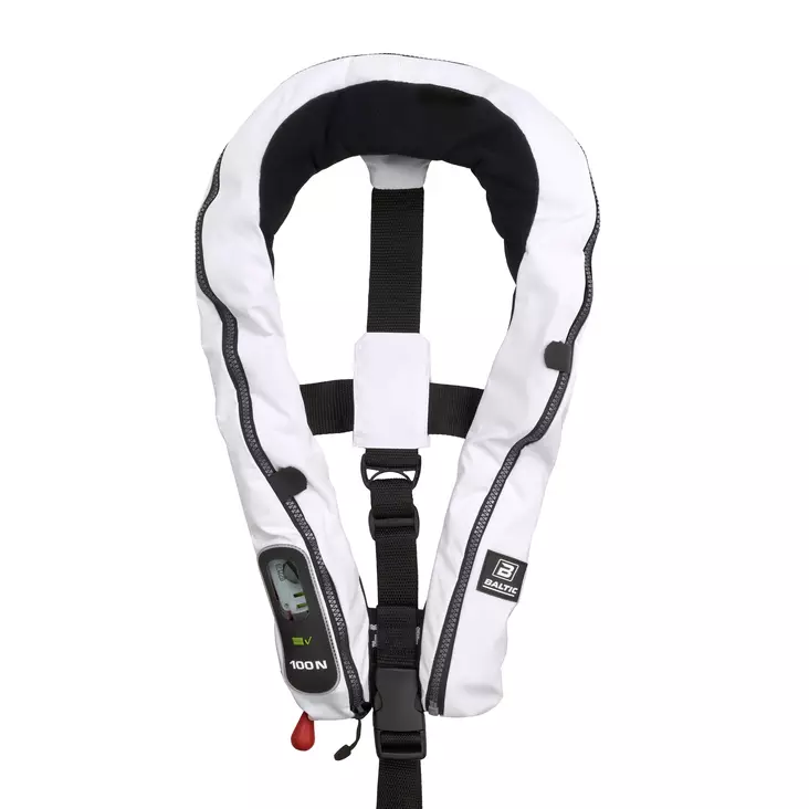 Baltic Compact 100 Auto Ilmatäytteinen Pelastusliivi Valkoinen 30-110kg - ILMATÄYTTEISET PELASTUSLIIVIT - 128-2-1355 - 1