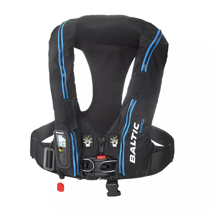 Baltic Force Harness Auto Ilmatäytteinen Pelastusliivi Musta 40-120kg - ILMATÄYTTEISET PELASTUSLIIVIT - 128-2-1725 - 1