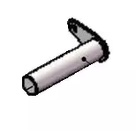 Bronco tappi 30x140mm kauha alempi 77-13500 - Varaosat ja lisävarusteet - 77-13500-35 - 1