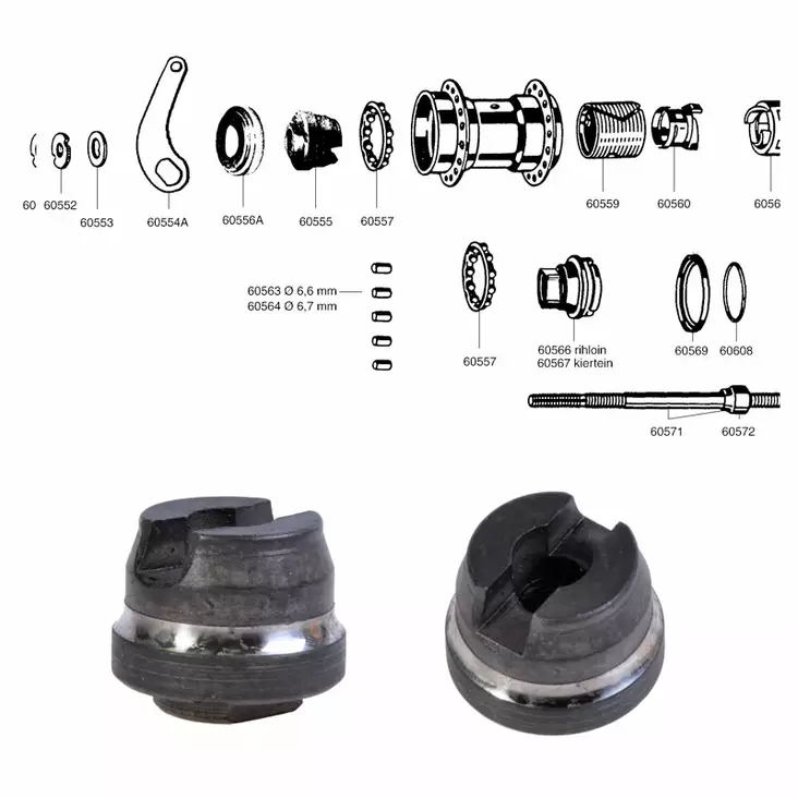Favorit 1-V, Laajennuskartio 96- - TAKANAVAN OSAT - 60555 - 1