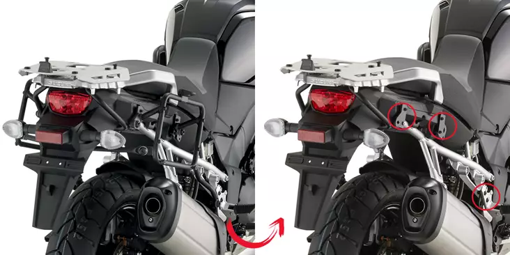 Givi Putkisivutelineet Easyfit Suzuki Dl1000 V-Strom (2014) - MÖNKIJÄN OSAT - 322-PLR3105 - 1