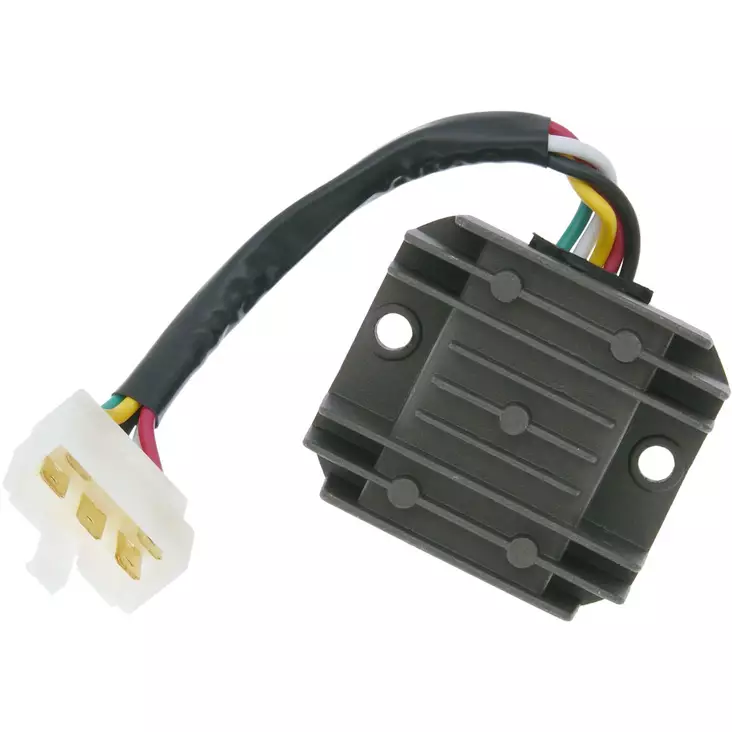 Jännitteensäädin, 2-Rivi 5-Liittimellä, Kymco 2-/4-T - MOPON JÄNNITTEENSÄÄTIMET - 303-0105 - 1