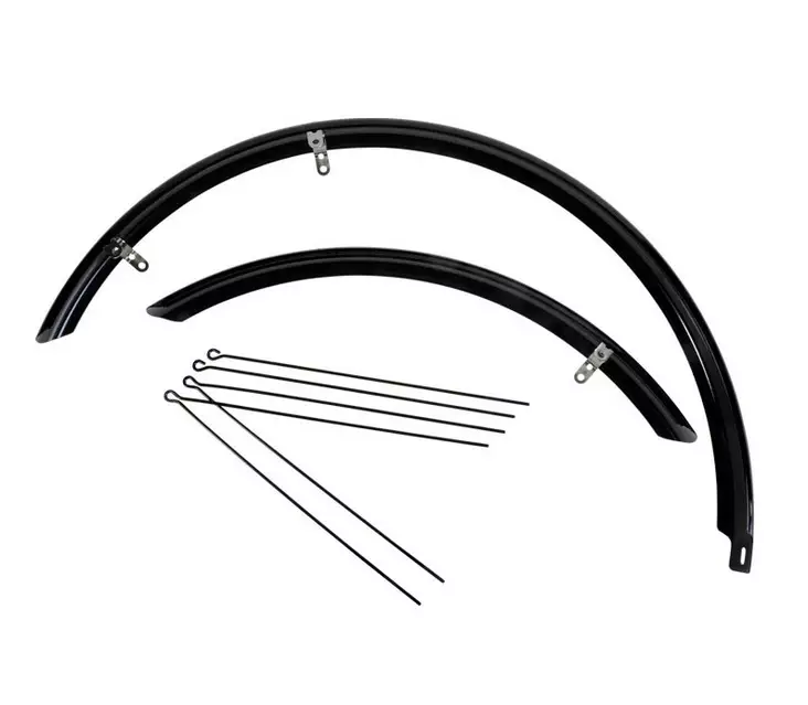 Lokasuojapari 28", Cavo Hybrid, Kromimuovi, Musta - POLKUPYÖRÄN LOKASUOJAT - 41-375 - 1