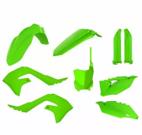 Polisport Kit Kawasaki Kx450F (19->) Lime Green - CROSSIN TÄYDELLISET MUOVISARJAT - 178-91025 - 1
