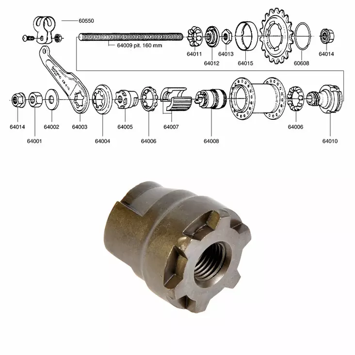 Shimano 1-V (Cb-E110), Jarrukartio - TAKANAVAN OSAT - 64005 - 1