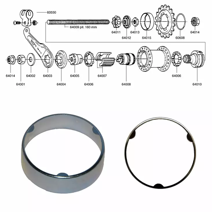 Shimano 1-V (Cb-E110), Pölysuoja Oikea - TAKANAVAN OSAT - 64015 - 1