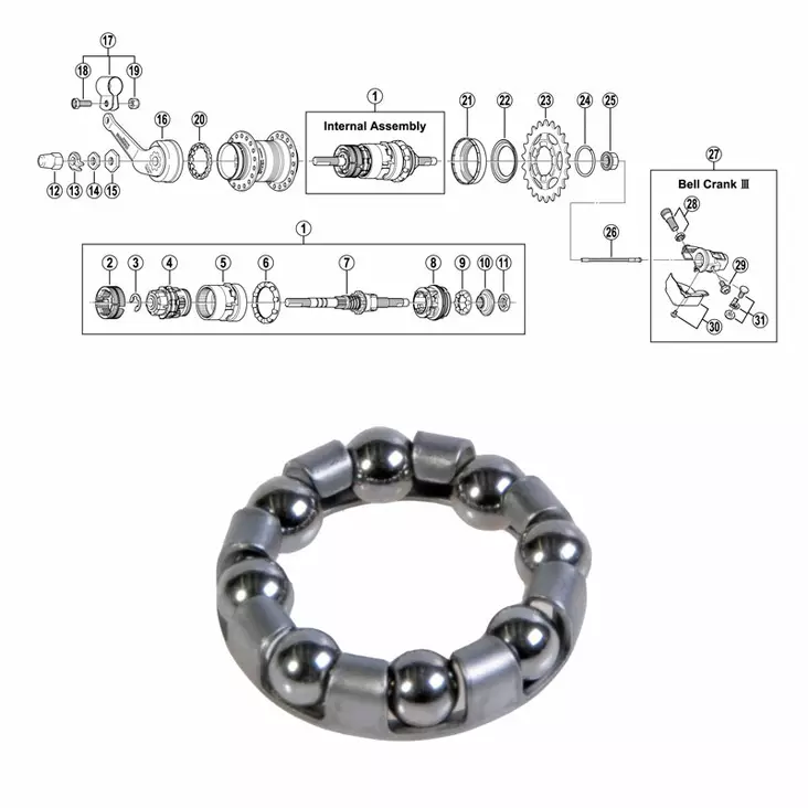 Shimano 3-V (Sg-3c40), Kuulakehä J - Kuulakehät - 64315 - 1
