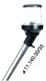 Telescopic Sloped Pole Black 100cm - VALOMASTOT - M11-140-35 - 1