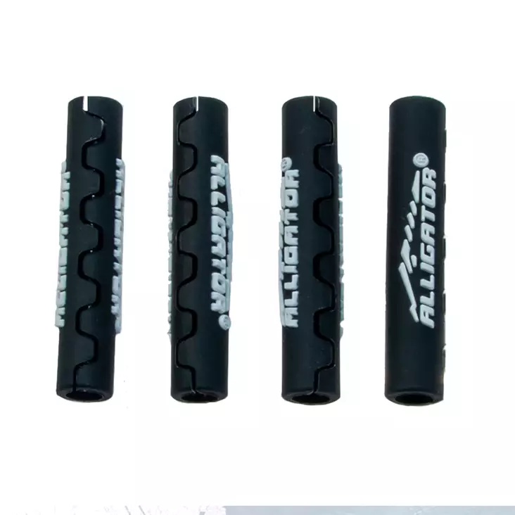 Vaijerinkuoren Suoja Alligator Sahalaita, Vaihdevaijeriin 4 Mm, 4Kpl/Pkt, Musta - POLKUPYÖRÄN VAIJERIT - 63115 - 1