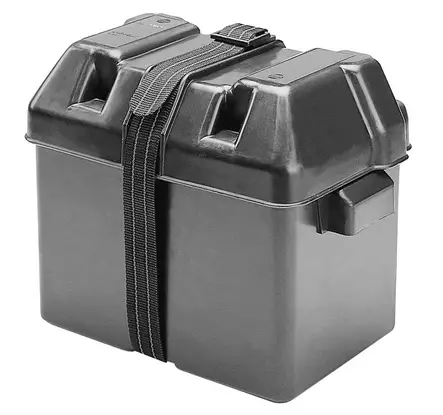 Akkukotelo+kiristyshihna keskikoko. 28x19,5x20cm - AKKULAATIKOT - 133-4-C11526 - 1