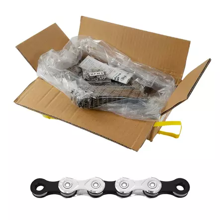 KETJU 10-V KMC X10 SILVER/BLACK, 1/2 X 11/128", 116L, 25 KPL/LTK - KETJUT 10-VAIHTEISIIN POLKUPYÖRIIN - WPX10NB16 - 1