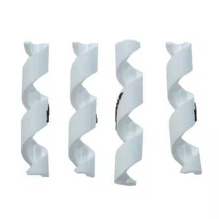 Vaijerinkuoren Suoja Alligator Spiraali, 4-5Mm, 4Kpl/Pkt, Valkoinen - POLKUPYÖRÄN VAIJERIT - 63106 - 1