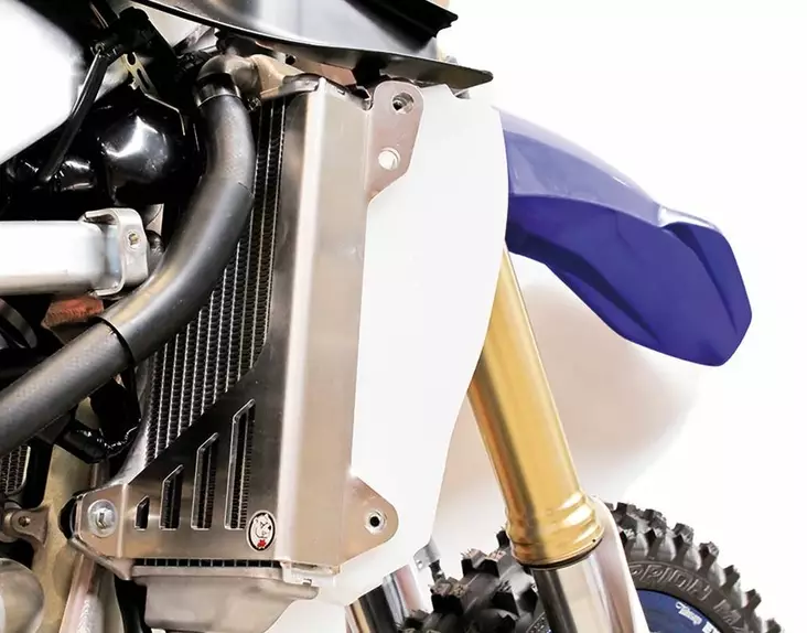 AXP RADIATOR BRACES BLUE YAMAHA YZ250F 19- , YZ450F 18- - CROSSIN JÄÄHDYTTÄJÄN SUOJAT - 397-AX1496 - 1