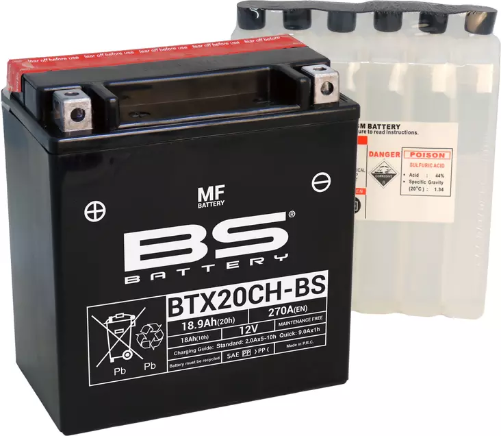 Bs Battery Btx20ch-Bs Mf (Cp) Maintenance Free - AKUT - 140-300616 - 1