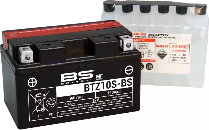 Bs Battery Btz10s-Bs Mf (Cp) Maintenance Free - AKUT - 140-300696 - 1