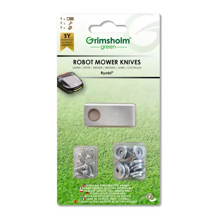 Eurogarden teräsarja, (9kpl), ryobi roboyagi 800 - TERÄT - 446-91108846 - 1