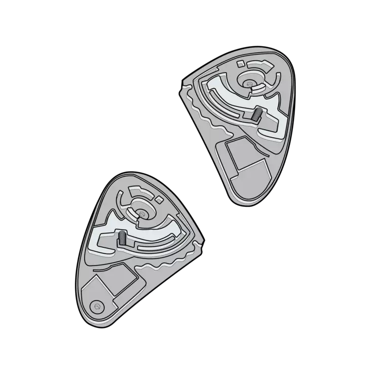 Simpson Venom Visor Fitting Kit - KYPÄRÄN VARAOSAT - 638-102106 - 1