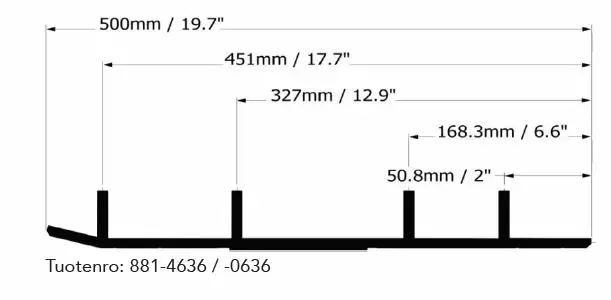 Sno-X Defender Ohjari Pari - MK OHJAUSRAUDAT - 881-0636 - 1