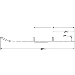 Sno-X Ripper Four Ohjari Pari 4" Kovametalli - MK OHJAUSRAUDAT - 881-4246 - 1