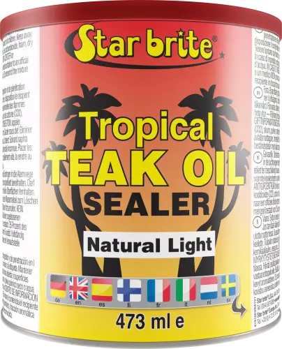 Tropical Teak Oil/Sealer Natur.Light Teak Tropik.Öljy 500ml - TIIKIN JA PUUN HOITO - 136-87916 - 1