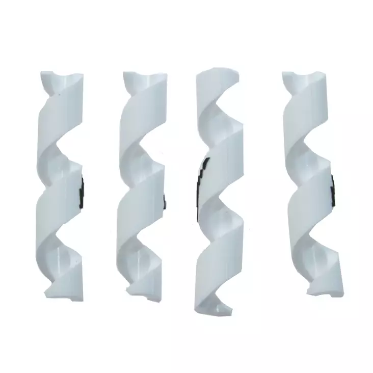 Vaijerinkuoren Suoja Alligator Spiraali, 4-5Mm, 4Kpl/Pkt, Valkoinen - POLKUPYÖRÄN VAIJERIT - 63106 - 1