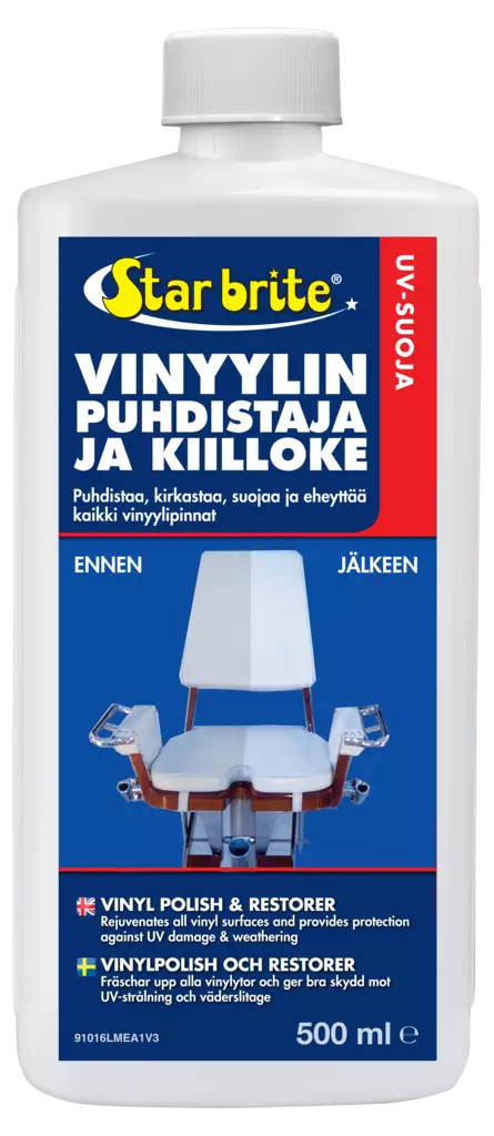 Vinyl Cleaner/Polish Vinyylin Pud/Suoja-Aine 500ml - VENEEN PUHDISTUS JA VAHAUS - 136-91016 - 2