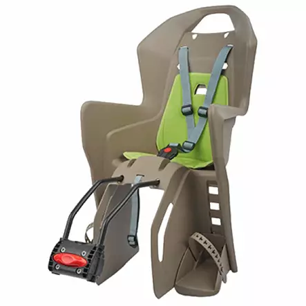 Lastenkuljetusistuin Polisport Koolah Runkokiinnike, Ruskea/Vihreä - LASTENKULJETUSISTUIMET - 8631400027 - 1
