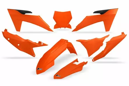 Ufo muovisarja 5-osainen oranssi 127 ktm sx/sxf125-450 23- - CROSSIN TÄYDELLISET MUOVISARJAT - 650-K529-127 - 1