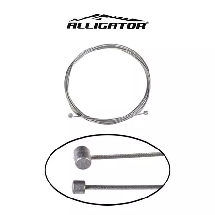 Vaihdevaijeri Alligator, 2-Päinen, Paljas - POLKUPYÖRÄN VAIJERIT - 60697 - 2