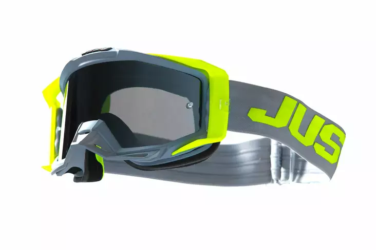 Ajolasit Just1 Goggle Iris 2.0 Logo Harmaa - Keltainen Fluo Peili Hopea Linssi - KELKKALASIT - 604-232017 - 1