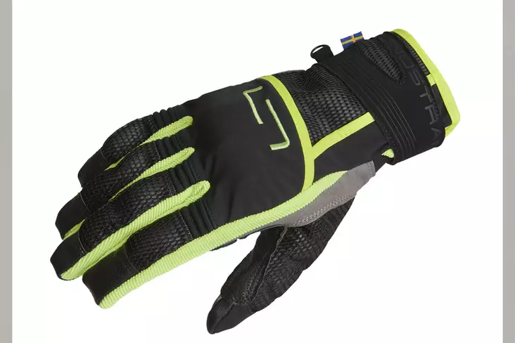 Lindstrands Hanska Nyhusen Musta/Keltainen - MP AJOHANSKAT - 720-21120104-07 - 1