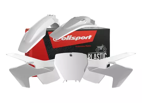 Polisport Plastic Kit Tc125/250, Fc250/350/450 16- White - CROSSIN TÄYDELLISET MUOVISARJAT - 178-90687 - 2