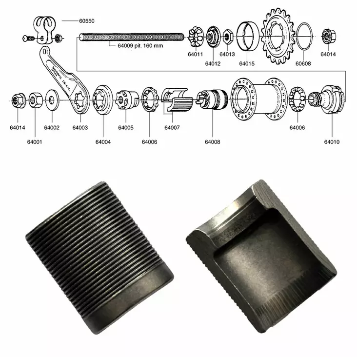 Shimano 1-V (Cb-E110), Jarrukenkäpari - TAKANAVAN OSAT - 64007 - 1