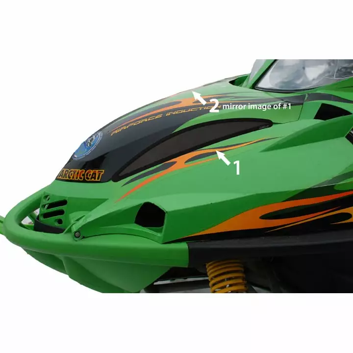Spi Frogskinz 2003-2006 Arctic Cat Firecat/Sabercat External Vent Kit(2Pc) - FROGSKINZ TUULETUSKALVOT - 823-F0117 - 1