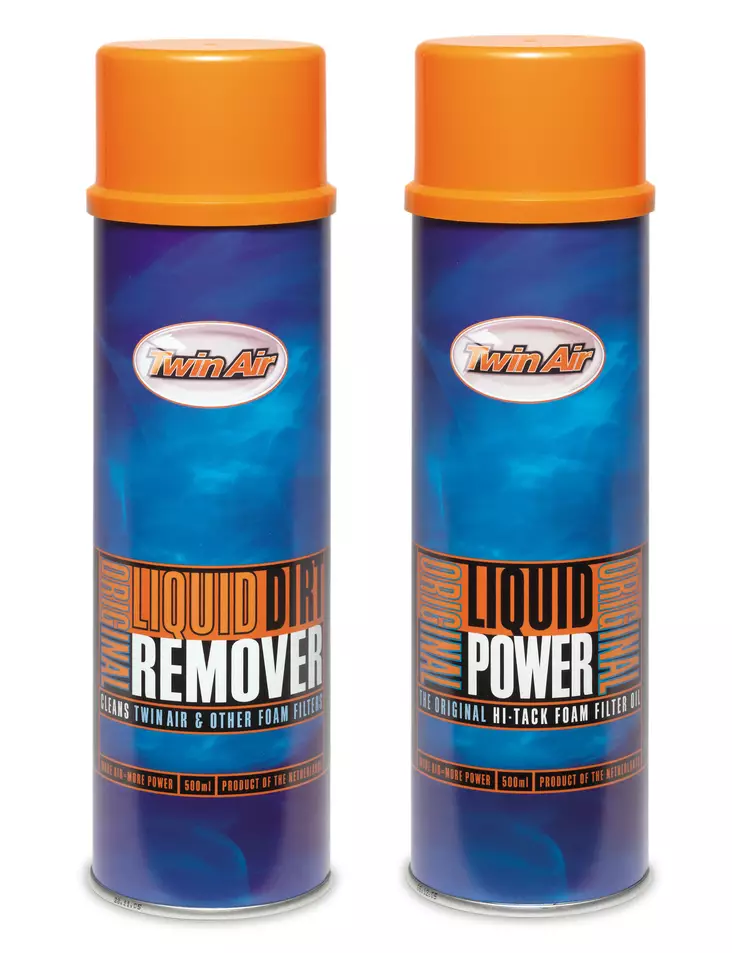 Twin Air Liquid Power Spray + Liquid Dirt Remover Spray Pak (2x500ml) - SUODATINÖLJYT - 201-15-9007 - 1