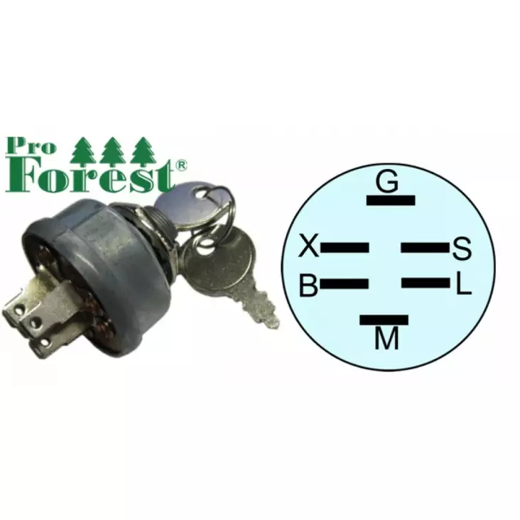 Virtalukko 6-Napainen - VIRTALUKOT JA KATKAISIJAT - 70-307 - 1