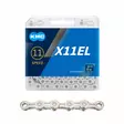 Ketju 11-V Kmc X11El Silver, 1/2 X 11/128", 118L - KETJUT 11-VAIHTEISIIN POLKUPYÖRIIN - BX11ELN18 - 1