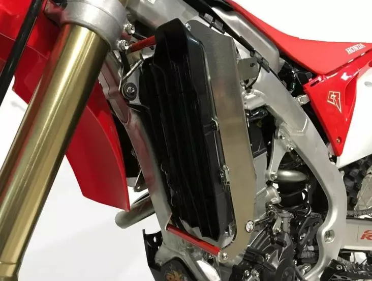 Axp Radiator Braces Red Spacers Honda Crf250r 18 - CROSSIN JÄÄHDYTTÄJÄN SUOJAT - 397-AX1478 - 1