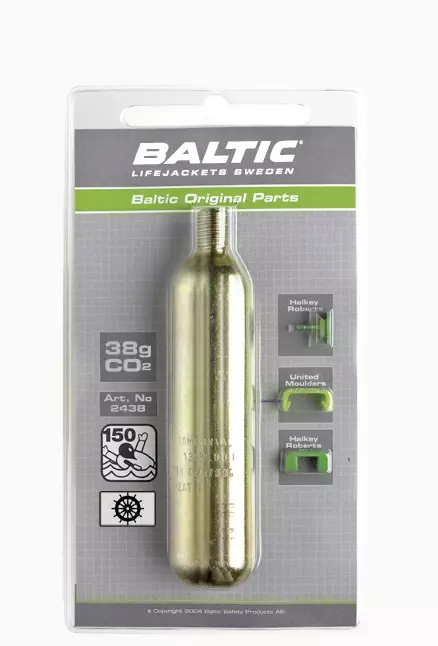 Baltic Co2 Patruuna 38g + Varmistinnastat - MUUT PELASTUSTARVIKKEET - 128-4-2438 - 1