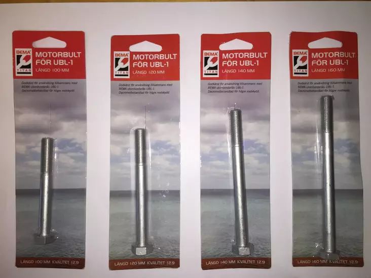 Bema Ubl-1 M6S 12.9 M12X1,25X140 Dacromet Pultti - KETJU JA LEVY LUKOT - 492-16258 - 1