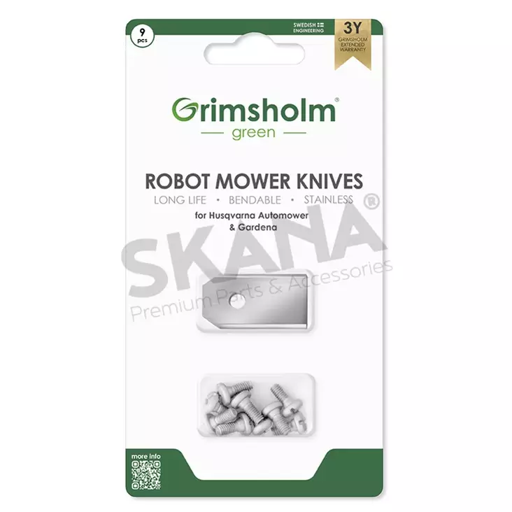 EUROGARDEN TERÄSARJA (9KPL, 0,60MM), HUSQVARNA AUTOMOWER - TERÄT - 446-F91108338 - 1