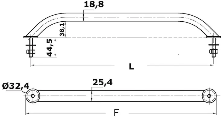Käsikaide Ss450 Mm - KAITEET JA KAHVAT - M41-910-18 - 1