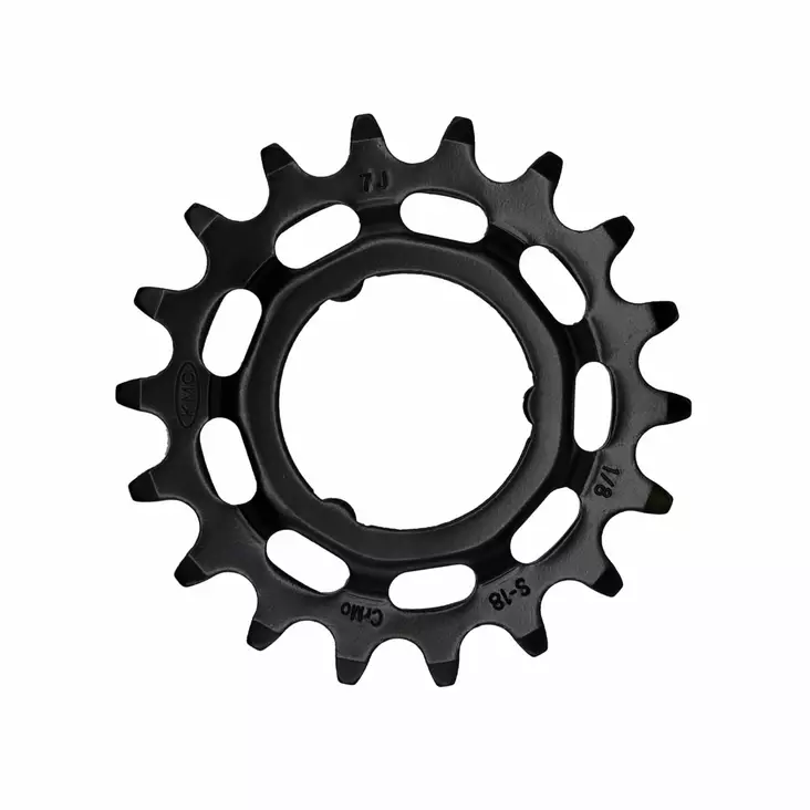 Ketjuratas Kmc, E-Bike Shimano 18H, Taka Musta, 1/8" - SÄHKÖPYÖRÄN ETU- JA TAKARATTAAT - BSRS5818 - 1